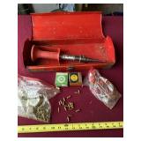 Gunfix hammer gun with loads in steel case.