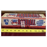 sealed box Fleer 1990 baseball cards.