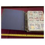 Binder of 1990 Fleer baseball cards