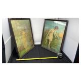 16 x 20 wall art woman with doves and butter