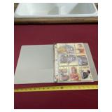 Binder of Funny Car collector cards.