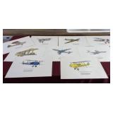 Trident Artists Limited aviation prints dated