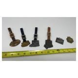 Pocket watch fobs, including GALION caterpillar