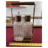 Mid Century liquor locker decanter set.