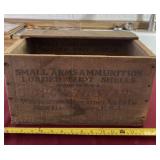 Winchester ammunition wood box.