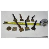 Pocket watch advertising fobs, Hall pack brown