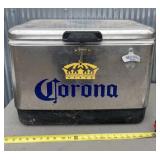 Coleman Corona stainless cooler with bottle