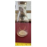 One quart Missoula Montana glass milk jar with