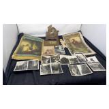 1923 and a 1931 Christian calendar, old photos,