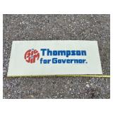 19 x 48 wood Jim Thompson for Governor sign.