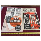 Sigel 1955 and 1957 Festival picnic posters.