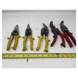 Tin snips and side cuts