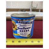 Stur-Dee sunflower tin with lid.