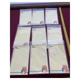 Whistle soda menu sheets.