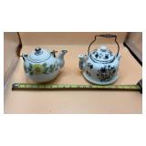 Vtg Collectible Tea Pots