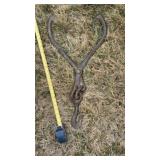 cast iron ice block tongs,