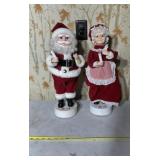 Santa and Mrs. Claus motion figurines