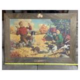 Hareï¿½m Scareï¿½m fallstaff painting 42in w 29 in