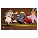 Handcrafted Dolls including Caribbean souvenir