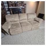 Double recliner couch