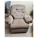 Upholstered Recliner Right  Arm is loose