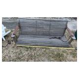 6ft Wood Porch Swing
