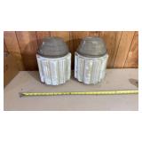 Art Deco skyscraper-style light shades