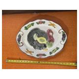 vintage California Pottery turkey platter