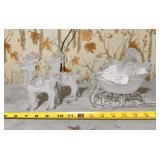 Santa Claus with Reindeer and Sleigh clear