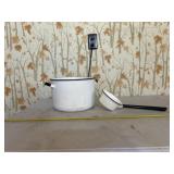 vintage enamelware set consisting of a large