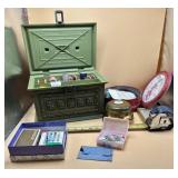 Sewing Supplies, Organizer Chest and more