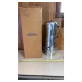 West Bend aluminum coffee urn, NIB