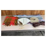 Clothespins, umbrella, neck pillow, Rug, and kore