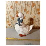 vintage ceramic goose cookie jar