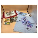 Souvenir Hankies and postcards
