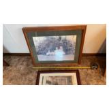 Framed and double-matted art print by artist