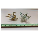 Gold-plated decorative ornament featuring a