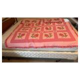 84 x 136 inch Handmade Quilt w/ Shams