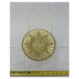 vintage Federal Glass Pioneer pattern amber fruit