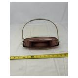 vintage amethyst glass dish