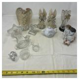 Angels and glass room decor