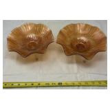 Herringbone & Iris Ruffle Bowls