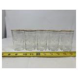 vintage Bartlett Collins etched grapevine juice