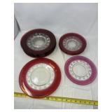 vintage luncheon plates are identified as the