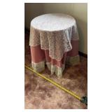 Round Side Table w/ Cover