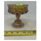 Indiana Glass pedestal compote in the Kings Crown