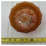 vintage Fenton Marigold Carnival Glass bowl in