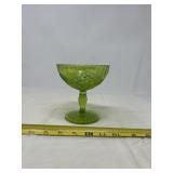 Indiana Glass lime green carnival glass