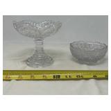 vintage clear uranium glass