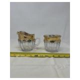 vintage cream and sugar set